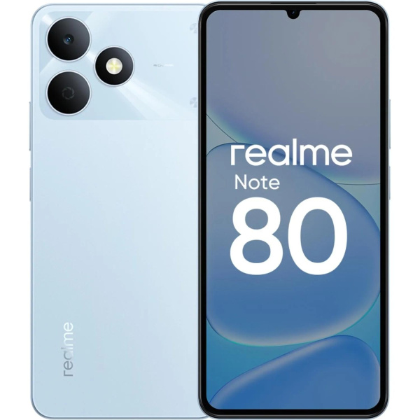 Смартфон Realme RMX5388 Note 80 64Gb 4Gb голубой моноблок 3G 4G 6.74" 720x1600 Android 14 32Mpix 802.11 a/b/g/n/ac NFC GPS GSM900/1800 GSM1900