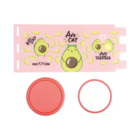 Подставка-стакан MESHU "Avocat", пластиковая, розовая MS_46340