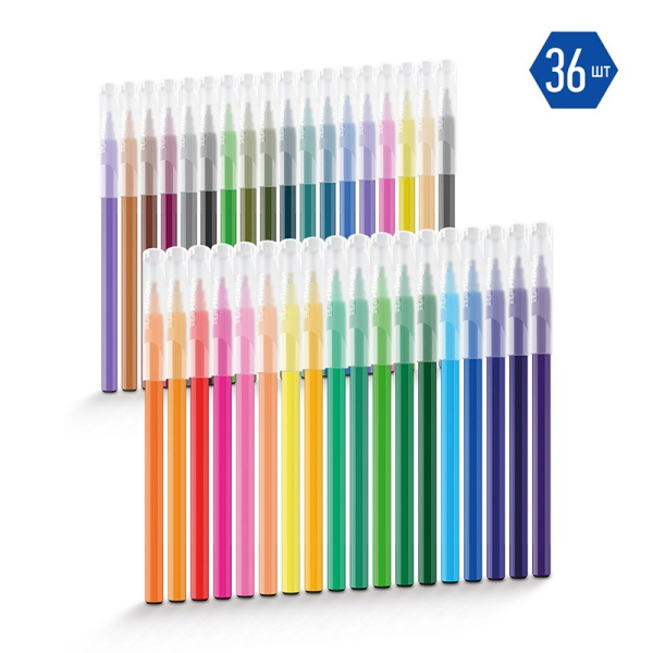 Фломастеры 36цв. BERLINGO "Замки" (WP00236)