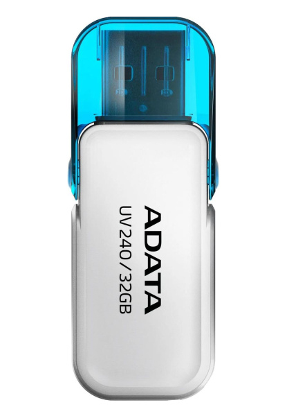 Флеш-накопитель USB2.0 32Gb A-DATA AUV240 AUV240-32G-RWH белый