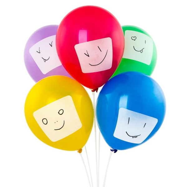 Шары воздушные "С ДР!" набор, 5шт., с маркером (X-120)