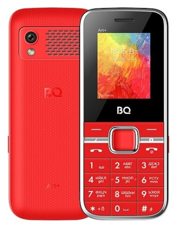 Сотовый BQ BQ-1868 Art+ Red 2sim/1.77"/128*160/32Mb/microSD/-/Bt/800мАч/фонарик/моноблок Сотовый BQ BQ-1868 Art+ Red 2sim/1.77"/128*160/32Mb/microSD/-/Bt/800мАч/фонарик/моноблок