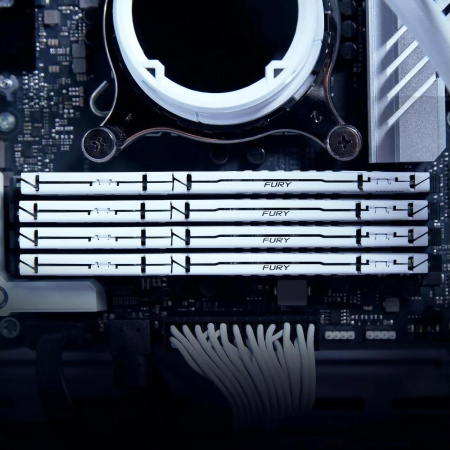 Память оперативная/ Kingston 32GB 5200MT/s DDR5 CL40 DIMM FURY Beast White XMP