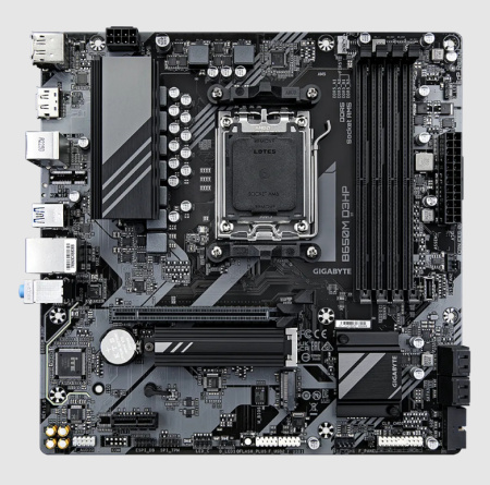 Мат.плата SocAM5 AMD B650 Gigabyte B650M D3HP (mATX,4DDR5,2M.2,PCI-E16,PCI-E,HDMI,2DP,PC7600)