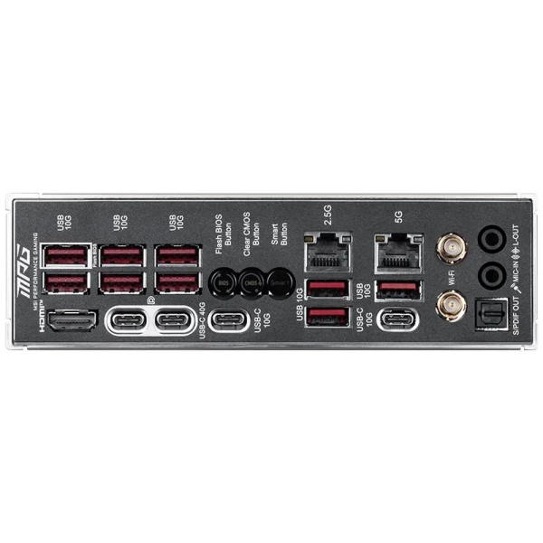 Материнская плата MSI MPG X870E CARBON MAX WIFI Socket AM5 AMD X870E 4xDDR5 ATX AC`97 8ch(7.1) 5Gigabit + 2.5Gigabit Ethernet RAID+HDMI