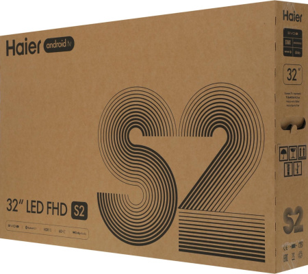 Телевизор LED Haier 32" LED S2 Frameless черный FULL HD 60Hz DVB-T DVB-T2 DVB-C DVB-S DVB-S2 USB WiFi Smart TV (RUS)