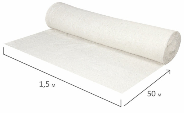 Полотно холстопрошивное ЛАЙМА, 150см*50м, 190 г/м2  (600841)