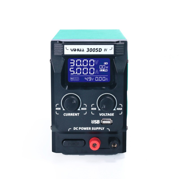 Блок питания лабораторный Yihua YH3005D-IV, 30в, 5а, импульсный, LCD, USB QC2.0 QC3.0