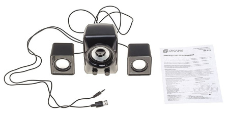 Актив.колонки 2.1 Оклик OK-420 11Вт, питание USB, Black