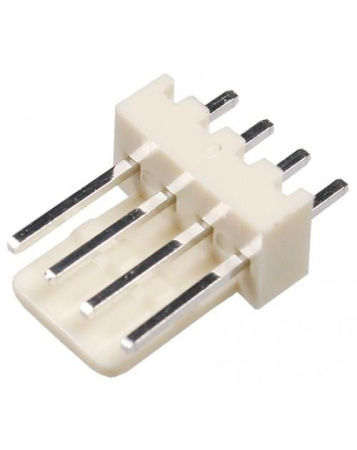 Разъем штыревой P2.54мм HU/WF  4pin, штекер на плату, прямой, DIP, WF-04