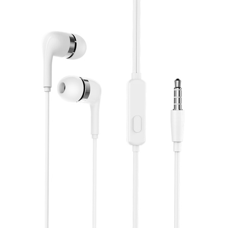 Гарнитура проводная BOROFONE BM39 вставные, кабель 1.2м, белый