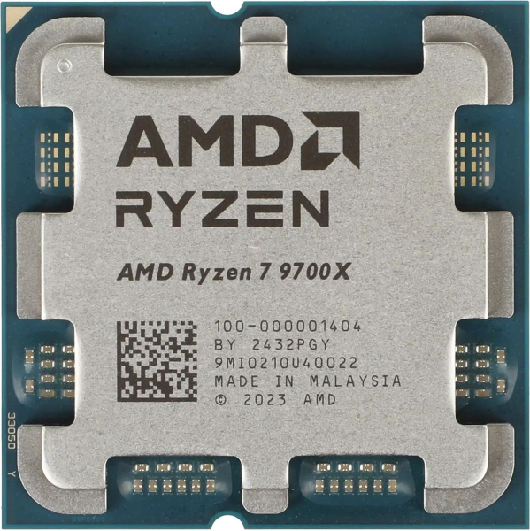 Процессор AMD AM5 Ryzen 7 9700X (8ядер/16потоков*3,8ГГц-5,5ГГц,32Мб,AMD Radeon Graphics,65Вт) oem