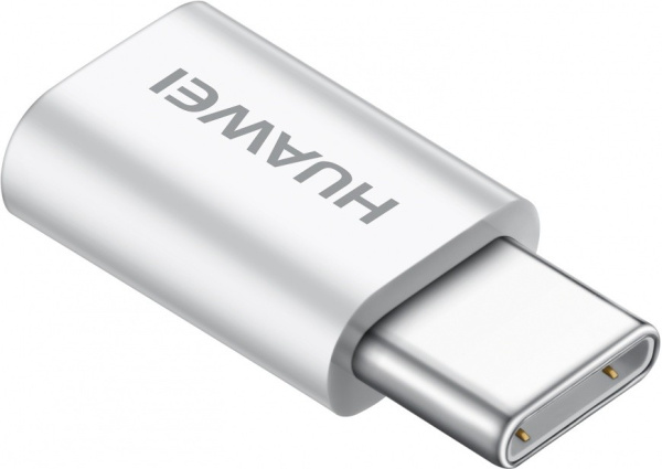 Переходник microUSB - Type C Huawei AP52 белый