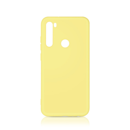 Чехол силиконовый с микрофиброй для Xiaomi Redmi Note 8 DF xiOriginal-02 (yellow)