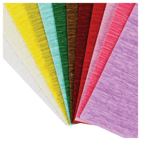 Цветная бумага крепированная Мульти-Пульти А4, 12цв., 12л. (CRf_44857)