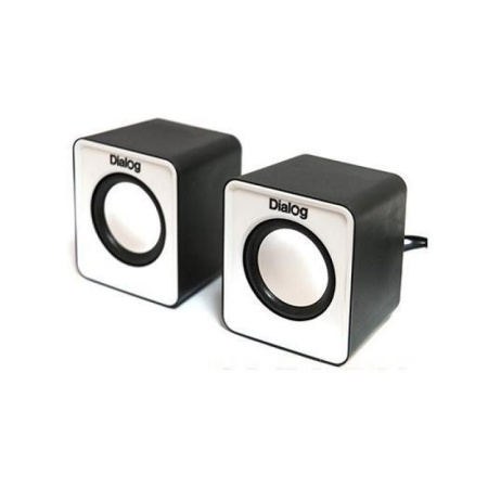 Актив.колонки 2.0 Dialog Colibri AC-02UP 6Вт, питание от USB, пластик, Black/White