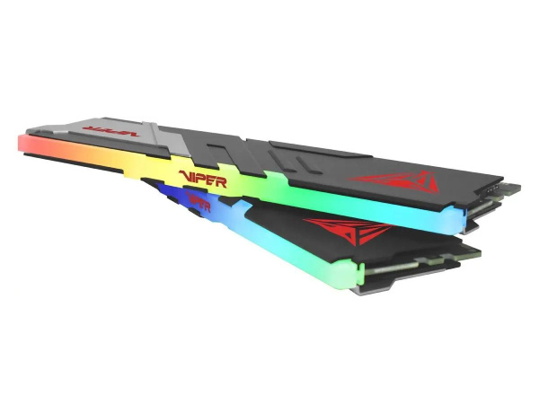 Модуль памяти DIMM DDR5 32Гб 6800МГц Patriot Viper Venom RGB (PVVR532G680C34K) (радиатор) CL34 (2x16Гб)