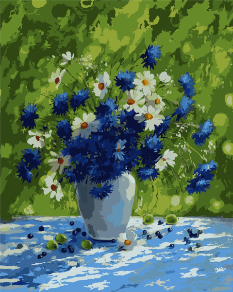 Картина по номерам Color KIT  "Васильковое лето" CG2014