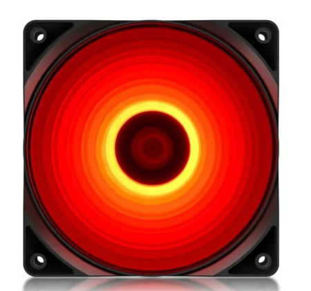 Кулер в корпус 120x120x25 DeepCool RF120R (hydro/1300rpm/3pin+molex/Red LED)