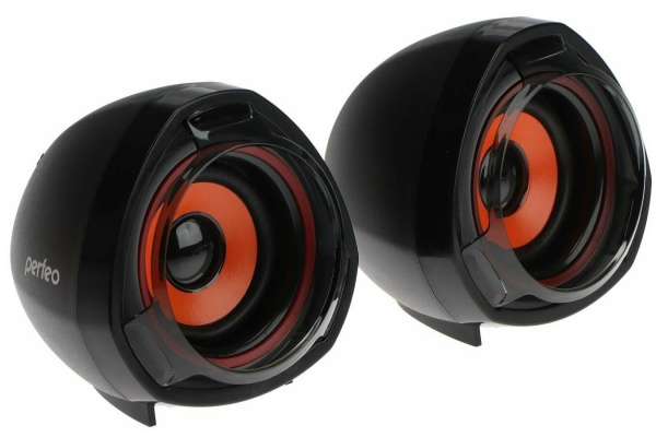 Актив.колонки 2.0 Perfeo Tam-Tam 3Вт, USB, пластик, Black