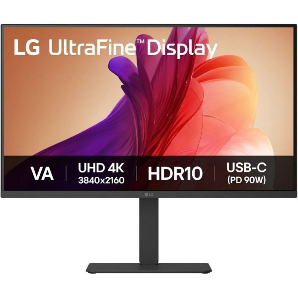 Монитор 31.5" LG 32U720A-B   VA, 3840x2160, 60Hz, 5ms, 250сd/m, 3000:1, HDR10 | 2xHDMI(2.0), DP(1.4), Type-C(PD-90W), 2xUSB3.0 | HAS, Swivel, ExPSU, Speakers, Vesa 100, Black