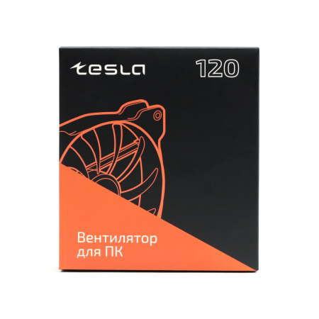 Кулер в корпус 120x120x25 TESLA RGB120 RW (hydrodynamic/1200rpm/3pin+molex,белый,FRGB)[TSL-120-RW]