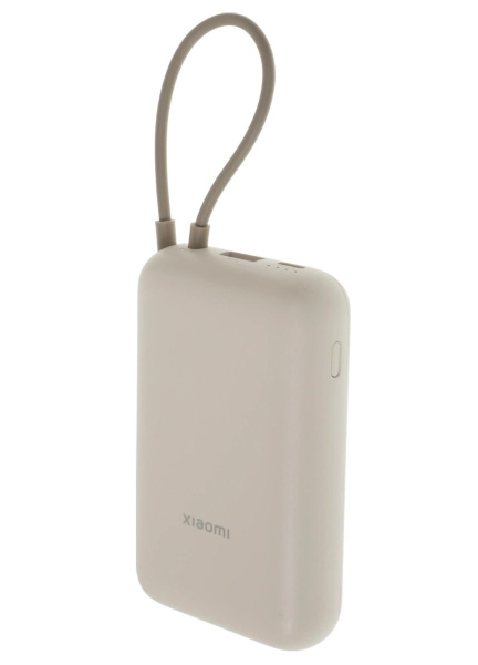 Аккумулятор внешний 10000_mAh Xiaomi Tan GL Power Bank 22.5Вт,встроенный кабель Type C,бежевый (BHR9072GL)