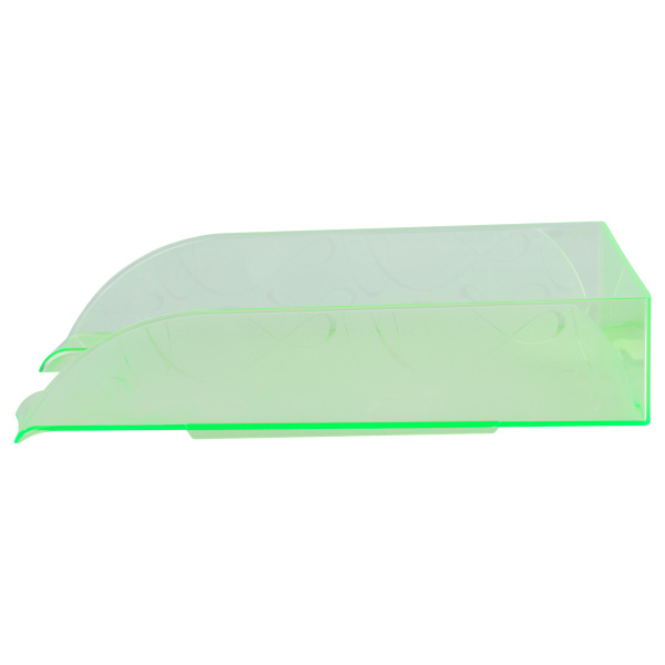 Лоток горизонтальный СТАММ "Вега" тонированный неоновый зеленый (ЛТГ-31749)