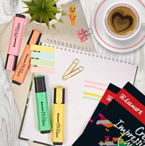 Набор маркеров текстовыделителей LUXOR "Pasteliter" 4 цв., 1-5мм, (4020P/4BC)