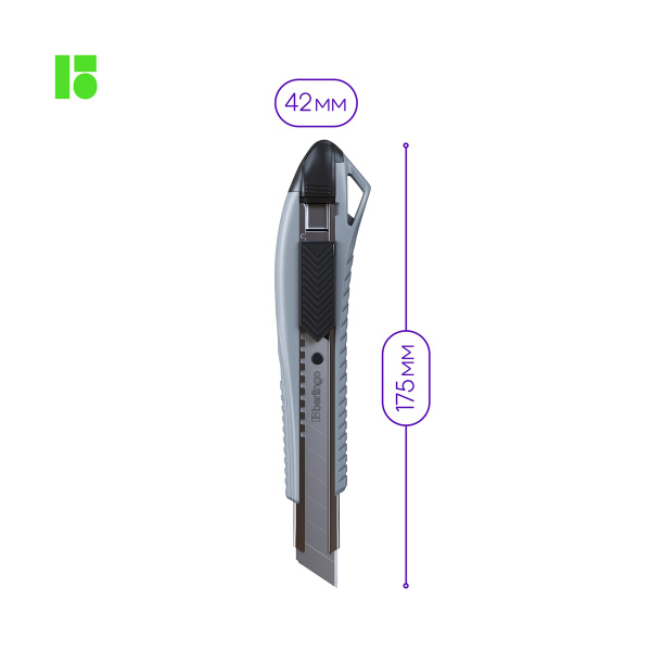 Нож 18мм. BERLINGO "Razzor 200", auto-lock (BM4130_d)
