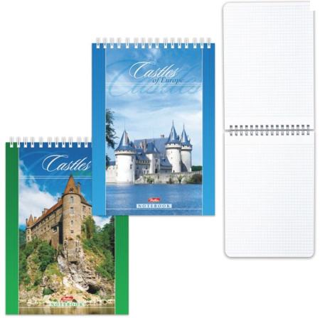 Блокнот Hatber А5 60л. "Замки" гребень, подложка 60Б5B1сп (B014073) Блокнот Hatber А5 60л. "Замки" гребень, подложка 60Б5B1сп (B014073)