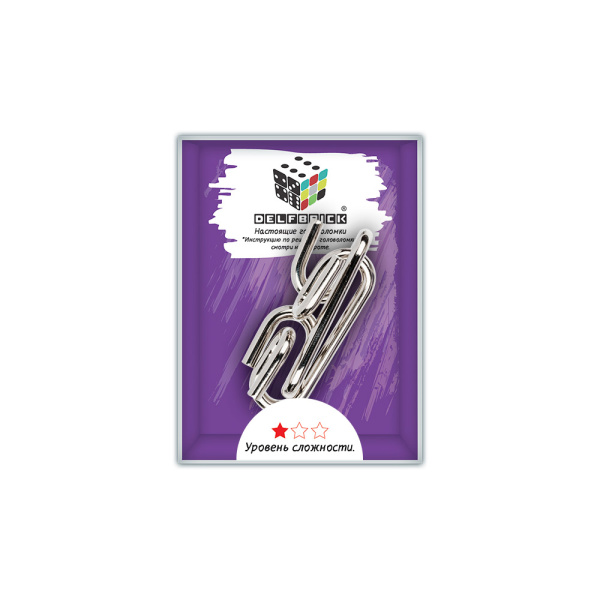 Головоломка металлическая  "DELFBRICK" DLM-09 1 шт "Наковальня" 2 элемент.