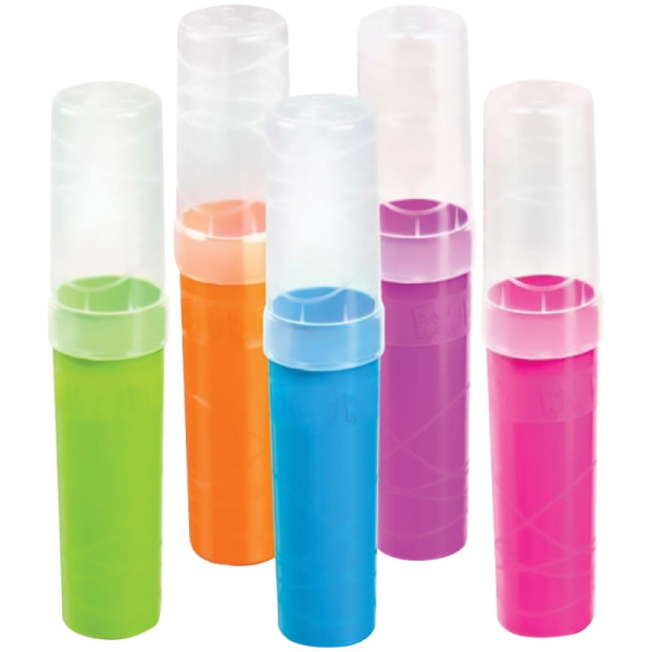 Пенал-тубус СТАММ "Intensive" пластиковый, ассорти ПН38