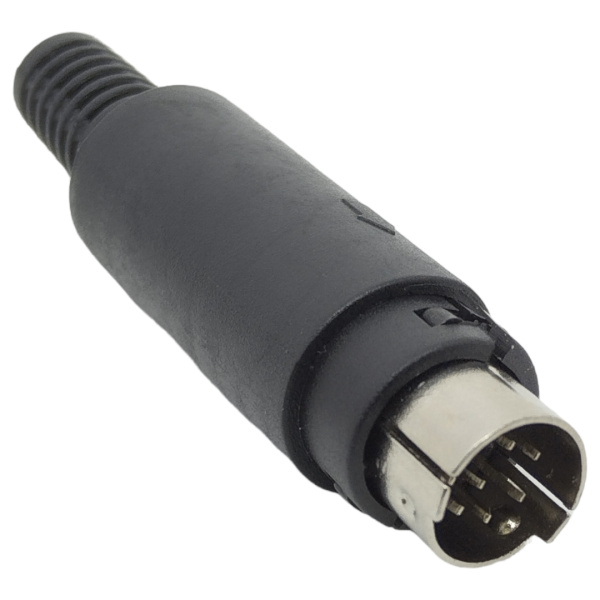 Разъем mini DIN8M, штекер, на кабель