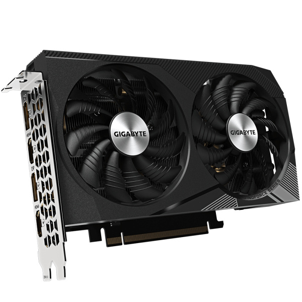 Видеокарта GeForce RTX3060 Gigabyte 12Гб WINDFORCE OC GDDR6,192bit,2HDMI,2DP (GV-N3060WF2OC-12GD 2.0