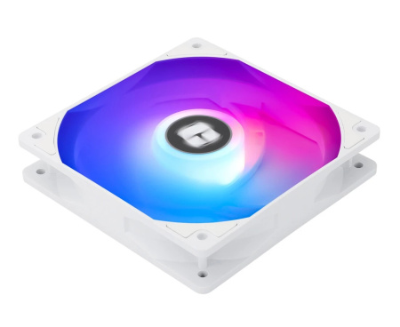 Кулер в корпус 120х120х25 Thermalright TL-C12CW-S (Pack of 3)(1550prm/4Pin PWM/66.17 CFM/25.6дБ/подшипник гидродинамический/ARGB/белый)(комплект венти