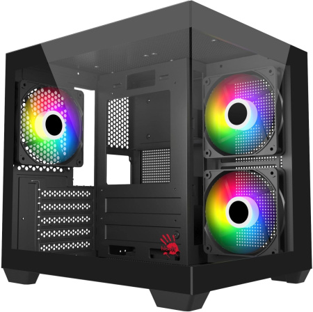 Корпус Bloody CC-121 черный без БП mATX 7x120mm 1xUSB2.0 1xUSB3.0 audio
