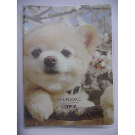 Блокнот LENWA А6, 64 листа в ПВХ обложке "Мопс" JTA63440-1551C