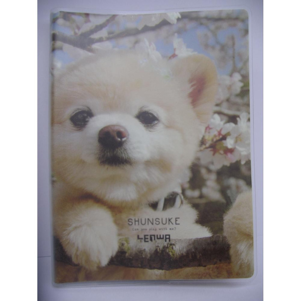 Блокнот LENWA А6, 64 листа в ПВХ обложке "Мопс" JTA63440-1551C