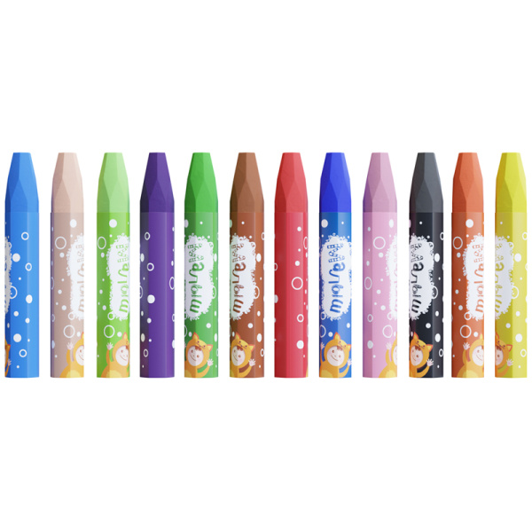 Мелки восковые 12цв. ГАММА "Малыш" (051218_01)