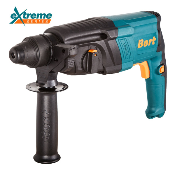 Перфоратор Bort BHD-850X 850Вт, 3 реж., 3.2Дж, 0-1300 об/мин, 0-5500 уд/мин, реверс, SDS-plus