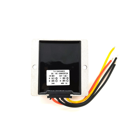 Преобразователь DC/DC в корпусе out 48V  1A, in 18..30V, StepUp, IP67, 74*74*32