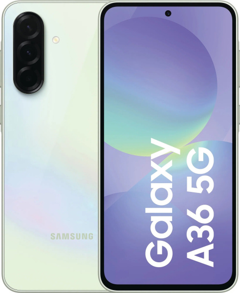 Смартфон Samsung Galaxy A36 SM-A366 8Гб 128Гб Awesome Lime 6.7", AMOLED, 2340*1080, 4*2.4+4*1.8ГГц, 50+8+5Мп, 12Мп, 5G, NFC, 5000мАч, And 15