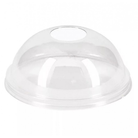Крышки купольные СТИРОЛПАЛСТ с отверстием , 50шт., d-95мм, прозрачн(605099) 