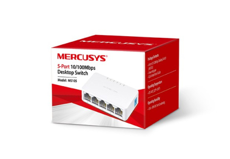 Коммутатор Mercusys MS105 5-port 10\100_Mbps