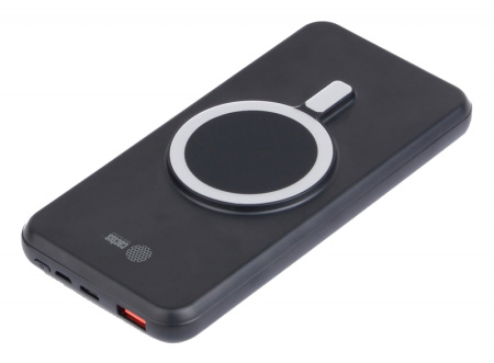 Аккумулятор внешний 10000_mAh Cactus CS-PBFSRT-10000 3A 1xUSB беспров.зар. черный