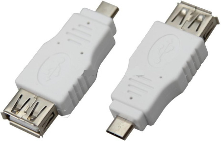 Переходник USB A гн.- miniUSB A шт.