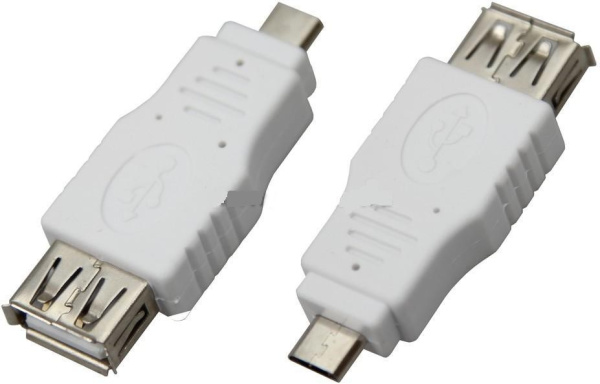 Переходник USB A гн.- miniUSB A шт.