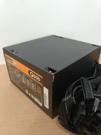 Распродажа! Блок питания 600Вт TESLA Q600 (PPFC,120мм,PCI-E,6SATA,80+Bronze,кабель 220V в комплекте)[TS-Q600](вмятины)