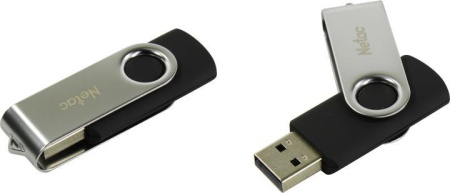 Флеш-накопитель USB2.0 64Gb Netac U505 (NT03U505N-064G-20BK) черно-серебристый